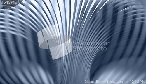 Image of metallic spiral abstract