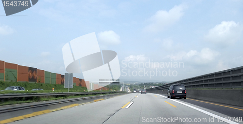 Image of highway scenery in Southern Germany