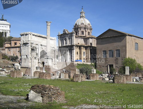 Image of Forum Romanum at summer time
