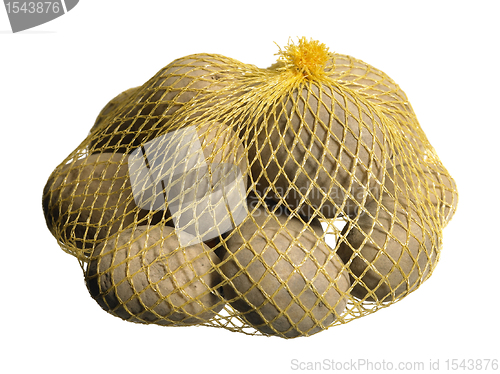 Image of potatoes in a net