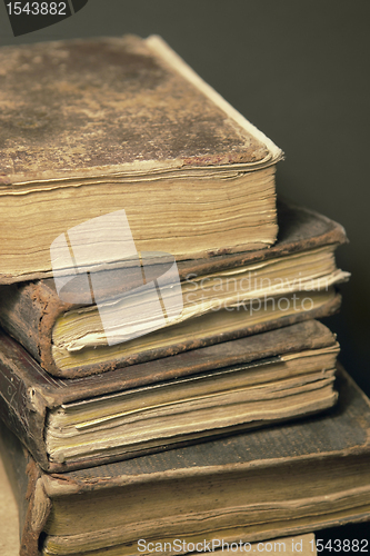 Image of stack of historic books