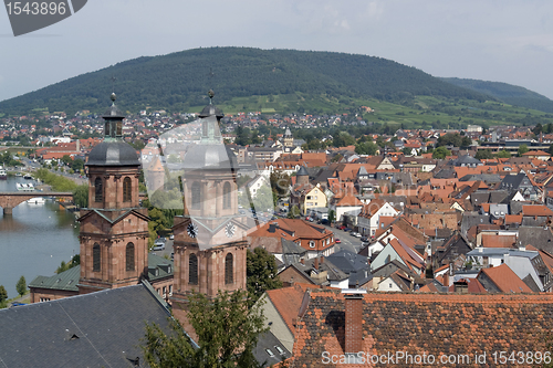 Image of Miltenberg aerial view in sunny ambiance