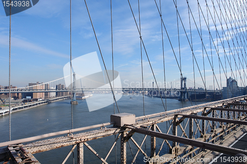 Image of Manhattan Bridge and East River