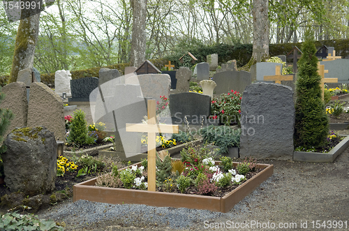 Image of graveyard in the Vulkan Eifel