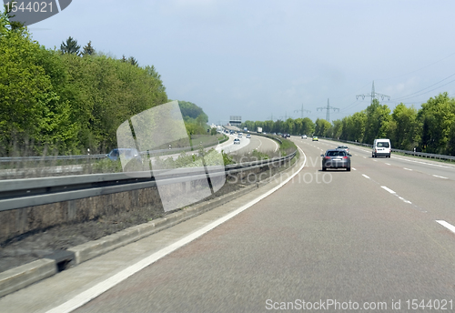 Image of highway scenery in Southern Germany