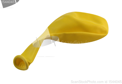 Image of yellow balloon upright
