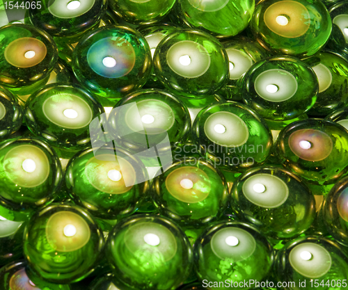 Image of iridescent glass beads