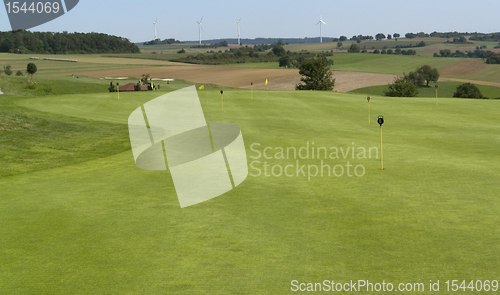 Image of golf scenery at summer time