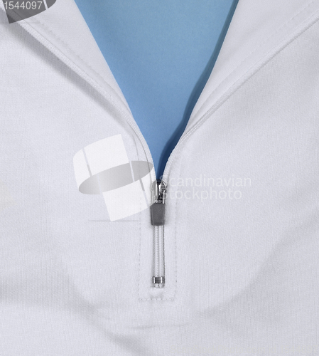 Image of zipper and shirt