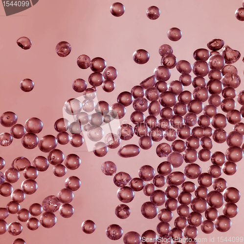 Image of small translucent globules