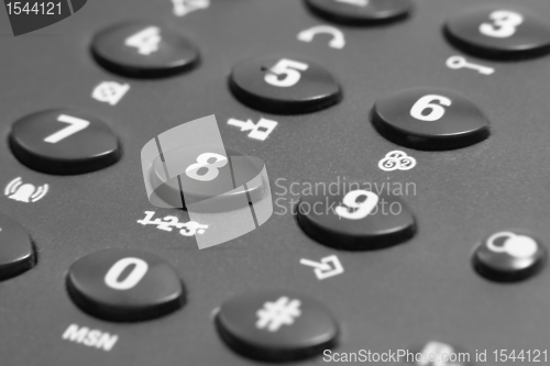 Image of dark phone keypad