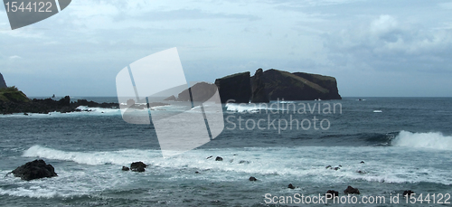 Image of rocky coastal scenery at the Azores