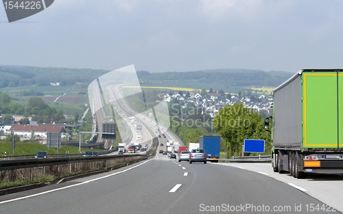 Image of highway scenery in Southern Germany