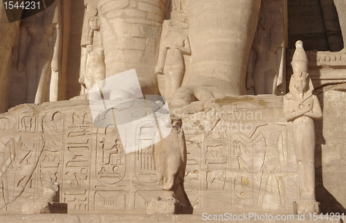 Image of architectural detail of the Abu Simbel temples