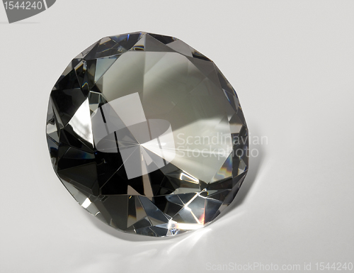 Image of diamond in light back