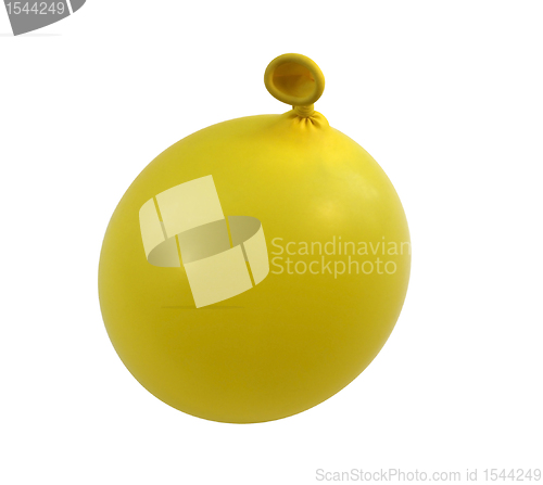 Image of yellow balloon upright