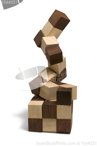 Image of wooden 3D puzzle