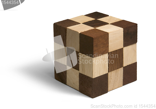 Image of wooden 3D puzzle