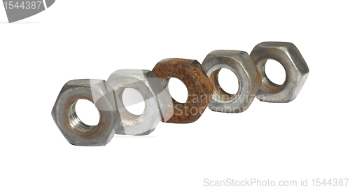 Image of old screw nuts