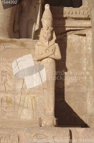 Image of sculpture at Abu Simbel temples in Egypt