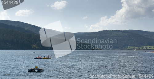 Image of Schluchsee and overgrown hills