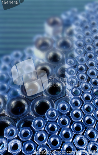 Image of screw nuts background