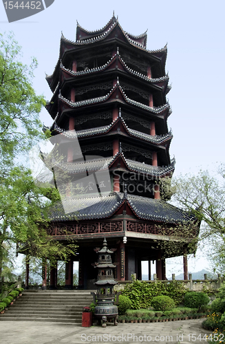 Image of pagoda at Fengdu County