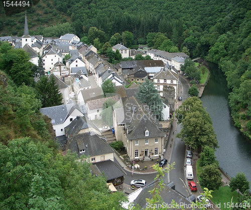Image of aerial view of Esch-sur-SÃ»re