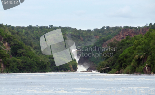 Image of River Nile scenery with Murchison Falls