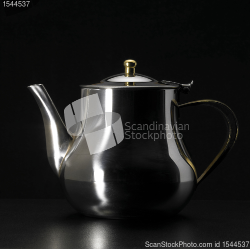 Image of metallic tea pot