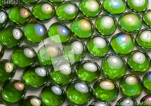 Image of iridescent glass beads