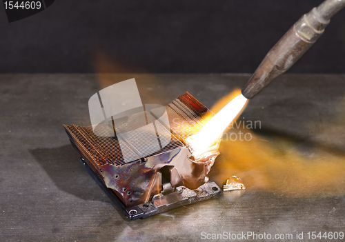 Image of melting heat sink