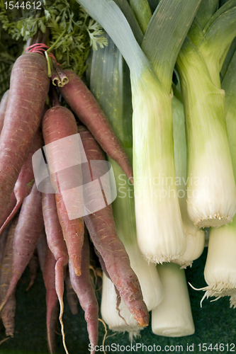 Image of carrots and leek