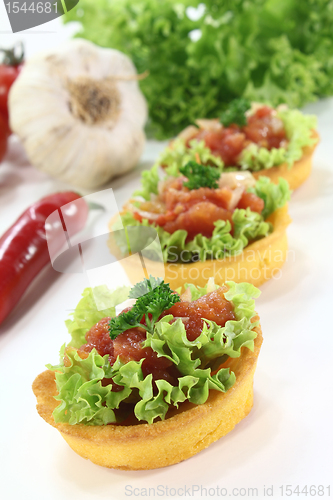 Image of cup corn with fresh tomato salsa