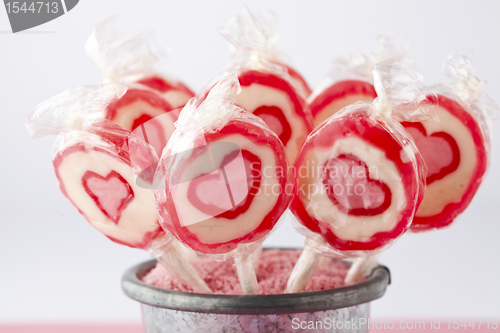 Image of Heart lollipops