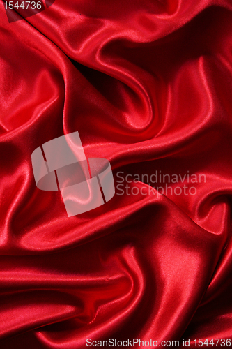 Image of Smooth elegant red silk