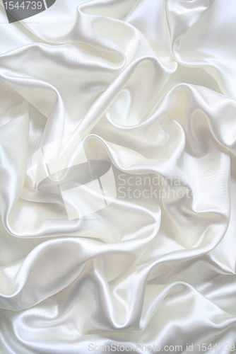 Image of Smooth elegant white silk 