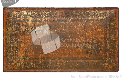Image of rusty painted metal texture