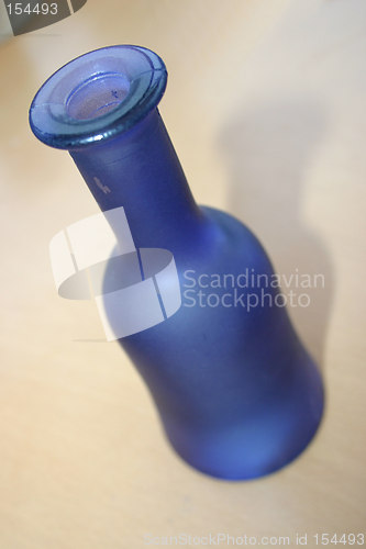 Image of blue glass bottle