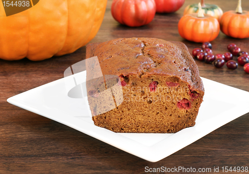 Image of Pumpkin cranberry bread