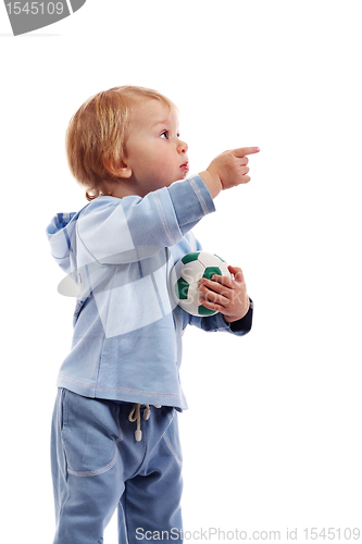 Image of Little boy with ball
