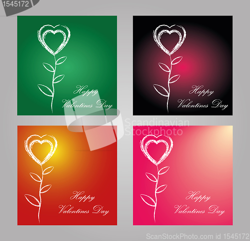 Image of Happy valentines day postcard