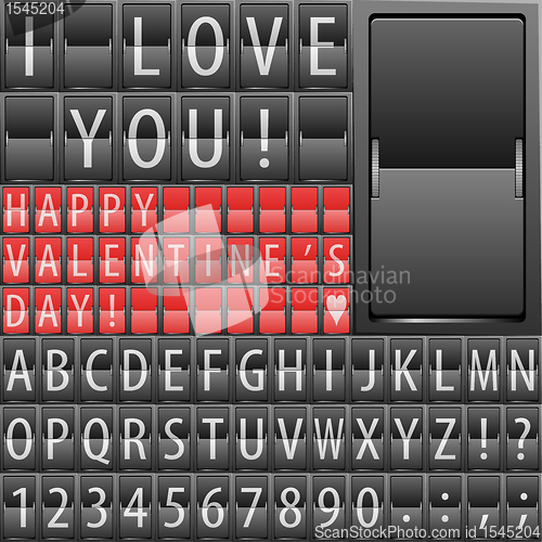 Image of Alphabet on the Mechanical Timetable