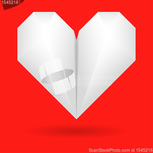 Image of Paper Origami Heart