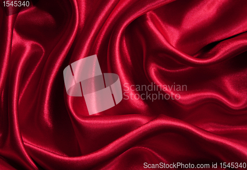 Image of Smooth elegant red silk can use as background 