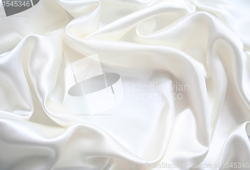 Image of Smooth elegant white silk can use as wedding background