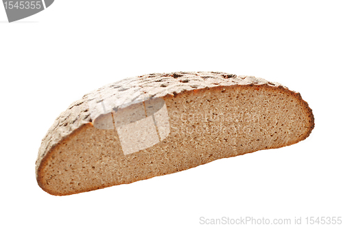 Image of Fresh bread slice isolated