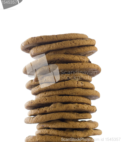 Image of Stack of cookies isolated