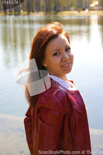 Image of Young smiling brunette