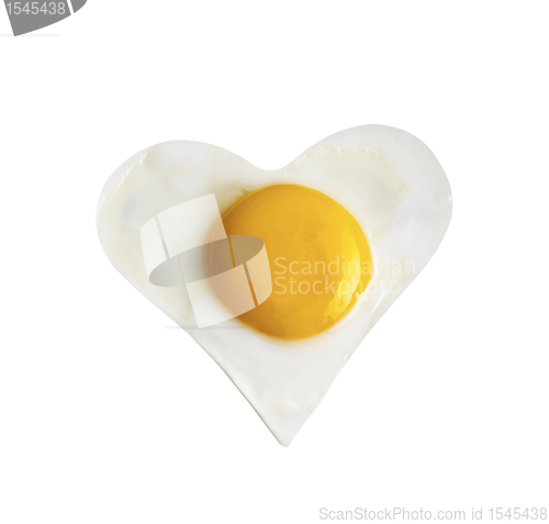 Image of Fried egg like heart